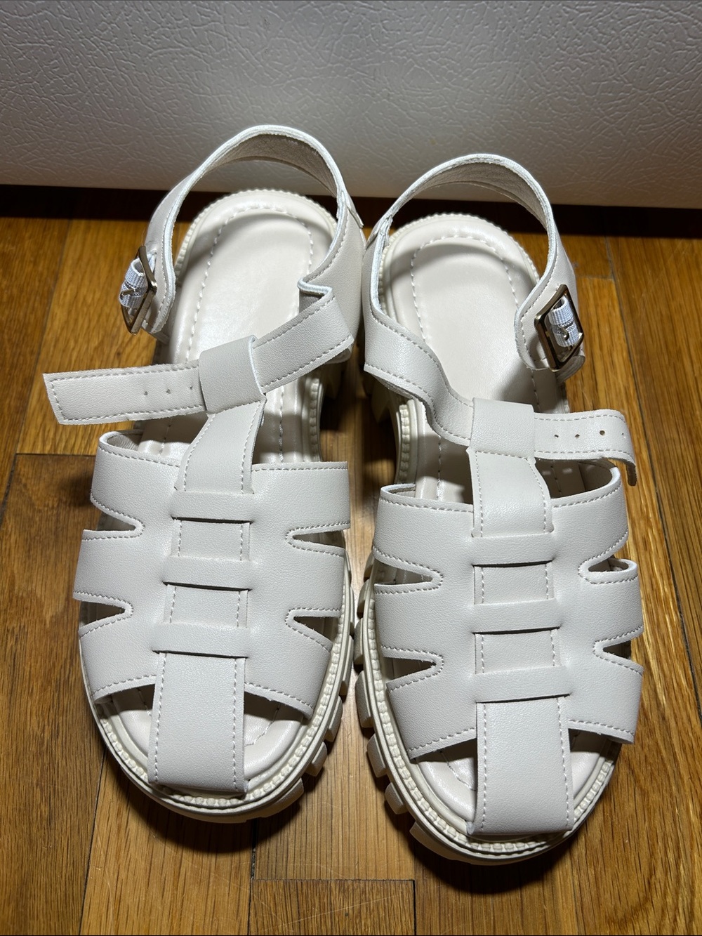 Cream Fisherman Platform Sandals